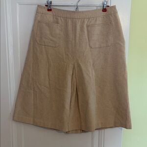 J. Crew Tan A-Line Skirt